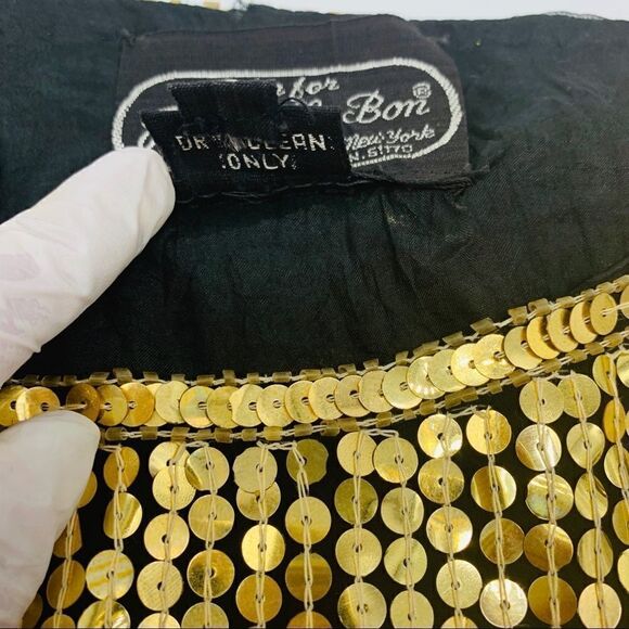 Jean for Joseph Le Bon Vintage 💯% Silk Gold Top LARGE - Picture 14 of 14